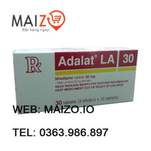 Thuốc tim mạch adalat LA 30mg hộp 30 viên