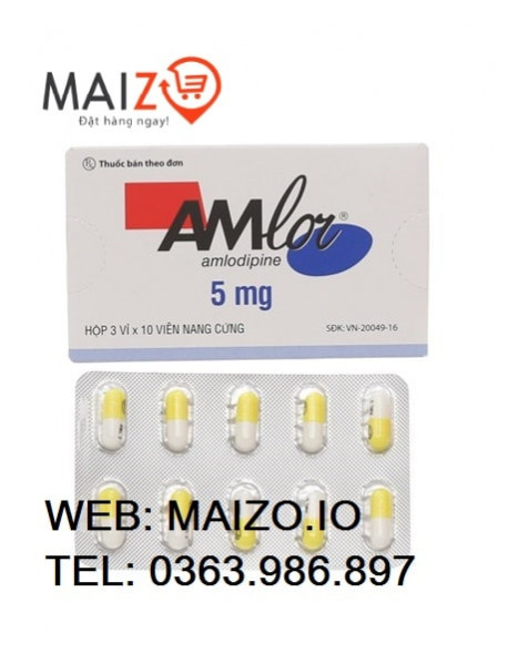 Thuốc huyết áp Amlor 5mg hàng pháp